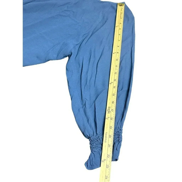 Maje Dress Blue Realiste Crape Shift Dress Size Small - Picture 11 of 16